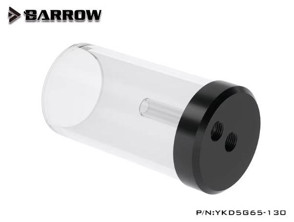 BARROW Water Tank for D5/MCP655 Pump Cover (DIA:65MM, TL:130MM) black