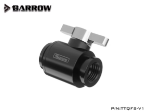 Mini Valve(with Brass plated handle-Silver shiny)V - Black