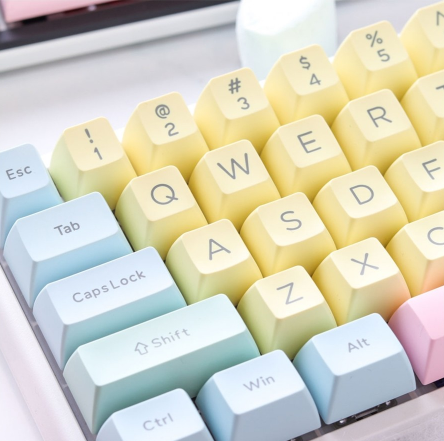 Ducky Cotton Candy SA Keycaps 108 ABS Doubleshot Set for Ducky Keyboards or MX Compatible Standard Layout - 108 Keycap Set - Image 2