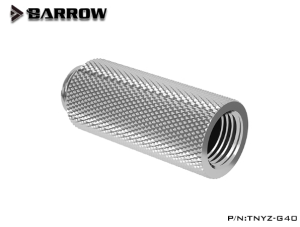 Barrow Male to Female Extender - 40mm-Silver