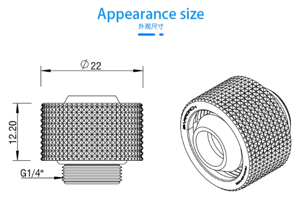 Barrowch Compression Fitting(ID3/8-OD5/8)Soft Tubing - Image 2