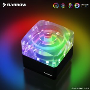 Barrow PWM control speed extensional pump and reservoir integrated kit 17W pump kit Aurora RGB-Black