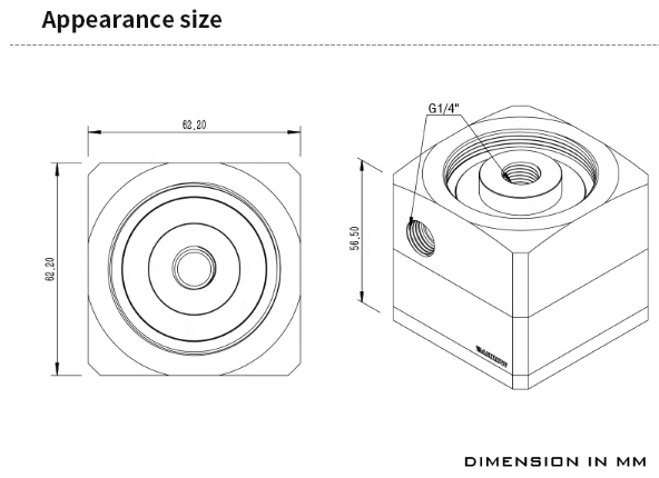 Barrow PWM control speed extensional pump and reservoir integrated kit 17W pump kit Aurora RGB-Black - Image 3