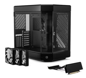 HYTE Y60 Modern Aesthetic Dual Chamber Mid-Tower ATX Computer Gaming Case Only- Black