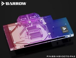 Barrow LRC2.0 full coverage GPU Water Block for MSI 3070 VENTUS Aurora