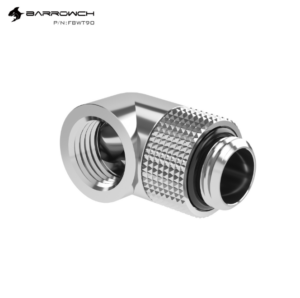Barrowch 90°Rotary Adapter (Male to Female)-Silver