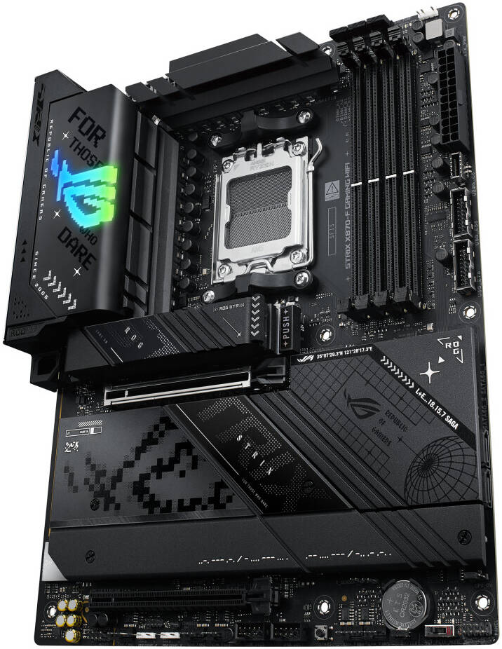 ASUS ROG Strix X870-F Gaming WiFi AM5 ATX Motherboard, AMD X870 Chipset, 4x DDR5 DIMM Slots, 192GB Max Memory, 4x M.2 Slots, 1x PCIe 5.0 x16 - Image 4
