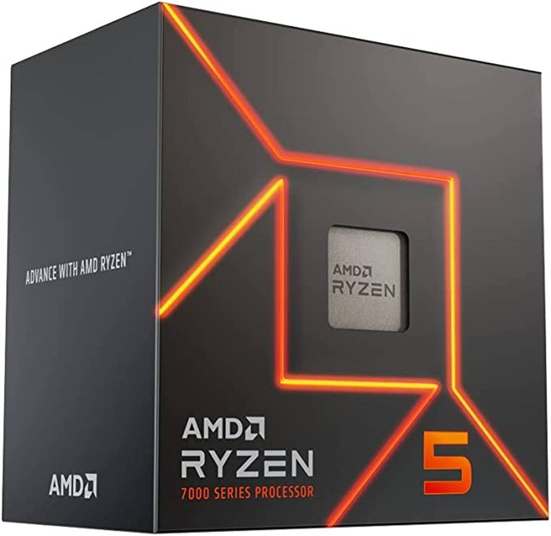 AMD Ryzen 5 7600 3.6GHz AM5 Gaming Processor, 6 Cores & 12 Threads, 5.1GHz Boost Clock, 6MB L2 & 32MB L3 Cache, AMD Radeon Graphics, DDR5-5200, Includes Wraith Stealth Cooler - Image 2