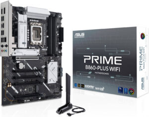 ASUS Prime B860-Plus WiFi LGA 1851 ATX Motherboard, Intel B860 Chipset, 4x DIMM DDR5 Slots, Up to 256GB Max Memory, 5x PCIe x16 Slots, 2x M.2 Slots, WiFi & BT Connectivity | 90MB1K50-M0EAY0