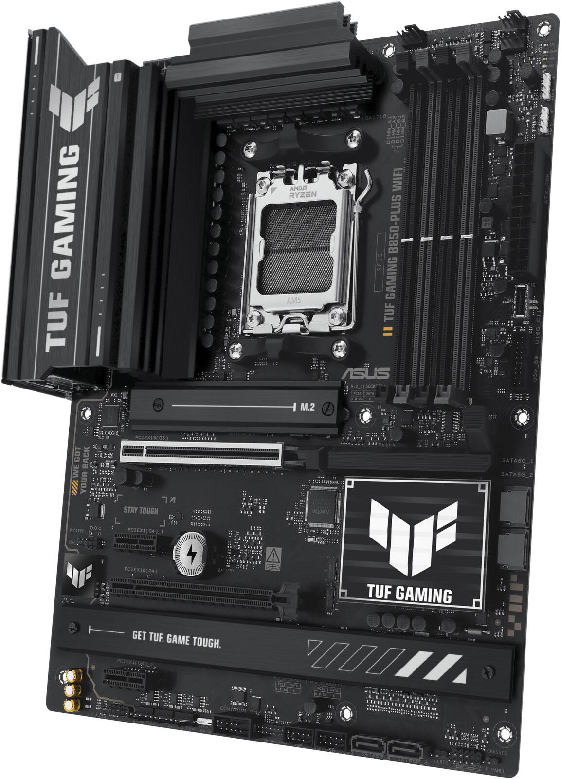 ASUS TUF GAMING B850-Plus Wi-Fi AM5 ATX Motherboard, AMD B850 Chipset, 4x DIMM DDR5 Slots, Up to 192GB Max Memory, 1 x PCIe 5.0 x16 SafeSlot, 3 x M.2 Slots, WiFi & BT Connectivity - Image 4