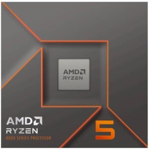 AMD Ryzen 5 8400F AM5 Desktop Processor, 6 Cores & 12 Threads, 4.7 GHz Max Boost Clock, 6MB L2 & 16MB L3 Cache, DDR5-5200 Memory, Zen 4 Architecture, Includes Wraith Stealth Cooler