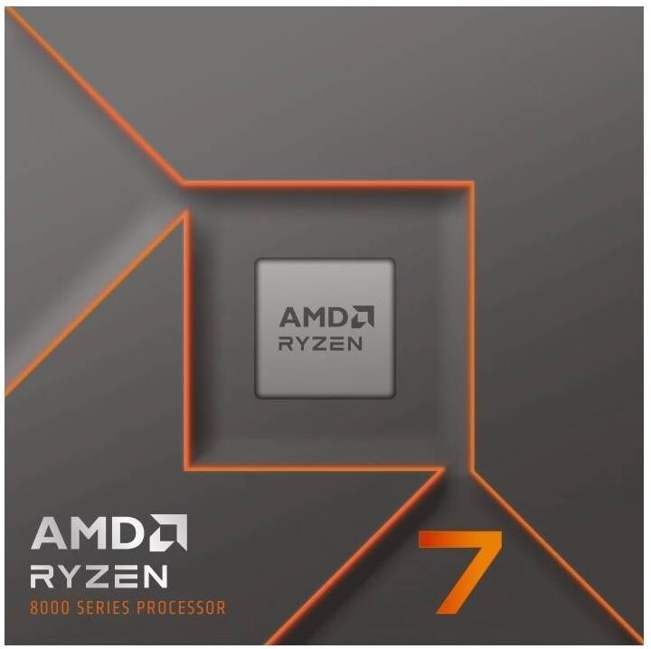AMD Ryzen 7 8700F AM5 CPU Processor, 8 Cores & 16 Threads, 5 GHz Max Boost Clock, 8MB L2 & 16MB L3 Cache, Zen 4 Architecture, DDR5-5200 Memory, Includes Wraith Stealth Cooler