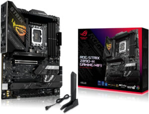 ASUS ROG Strix Z890-H Gaming WiFi LGA 1851 ATX Motherboard, Intel Z890 Chipset, 4x DDR5 DIMM Slots, Up to 256GB Max Memory, Wi-Fi 7 & BT 5.4, 1x PCIe 5.0 x16 slot, 4x M.2 slots